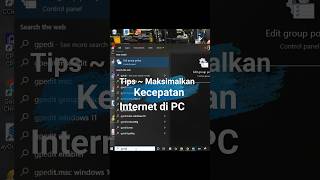 Maksimalkan internet di PC #tutorial #internet #komputer #bandwidth #windows