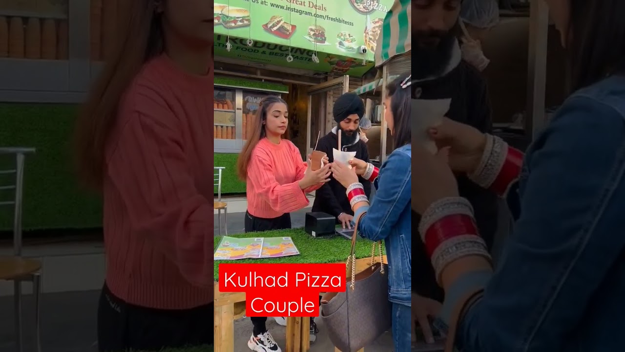 Kulhad Pizza Viral Couple Video #kulhadpizza #viralpost #viralvideo #explore #shortsvideo #trending