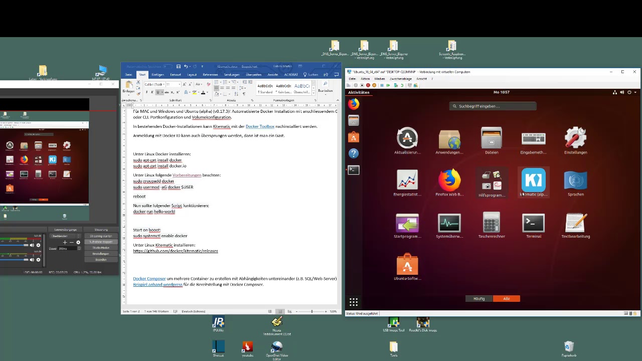 Ubuntu Docker Kitematic Gui Novnc Am Beispiel Libreoffice Youtube
