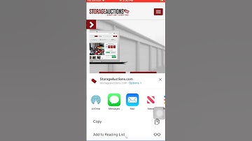 Adding StorageAuctions.com to iPhone Homescreen