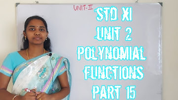 Standard 11 - Maths - UNIT 2 -Example 2.16 - Example 2.17 - Example 2.18 - Example 2.19 - Part 15