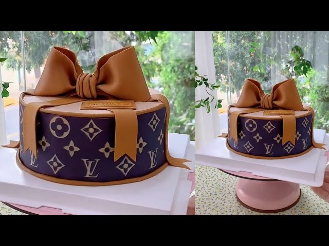 How To make Luxury LV Cake for Birthday Part- Cake Decorating