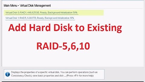 How to Add HDD to Existing RAID-5, 6, 10?