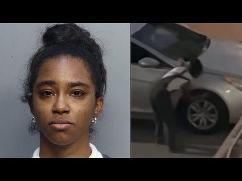 Captan a una cubana de Miami vandalizando con un cuchillo los autos de sus vecinos