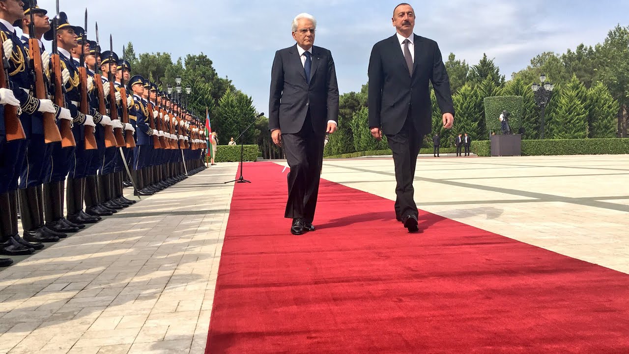 Baku - Mattarella  incontra il Presidente Ilham Aliyev.