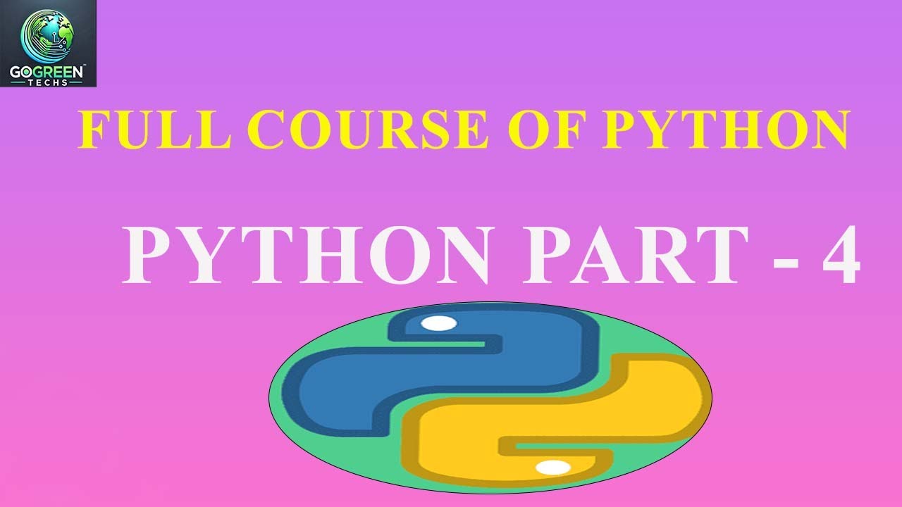 python part 4 - YouTube