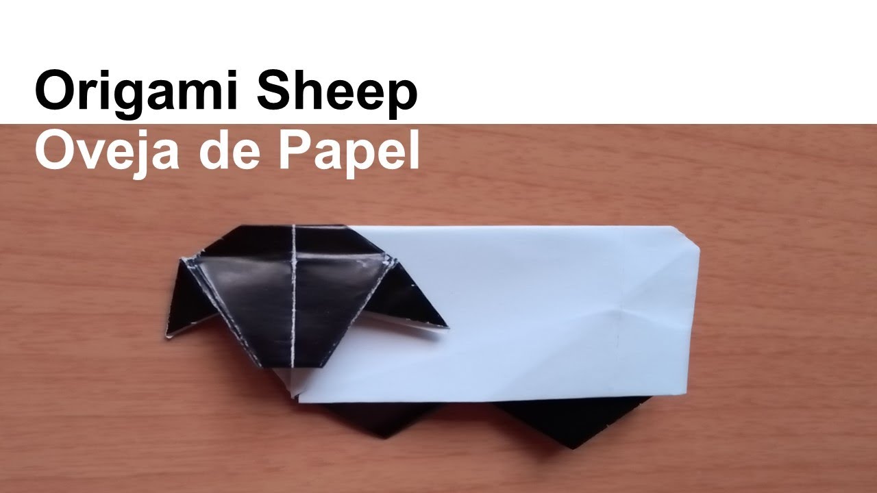 How to Make an Origami Paper Sheep 🐑 Farm Animal Cómo Hacer una Oveja