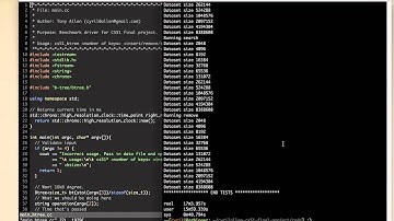 CS 51 Final Project - B-tree Header