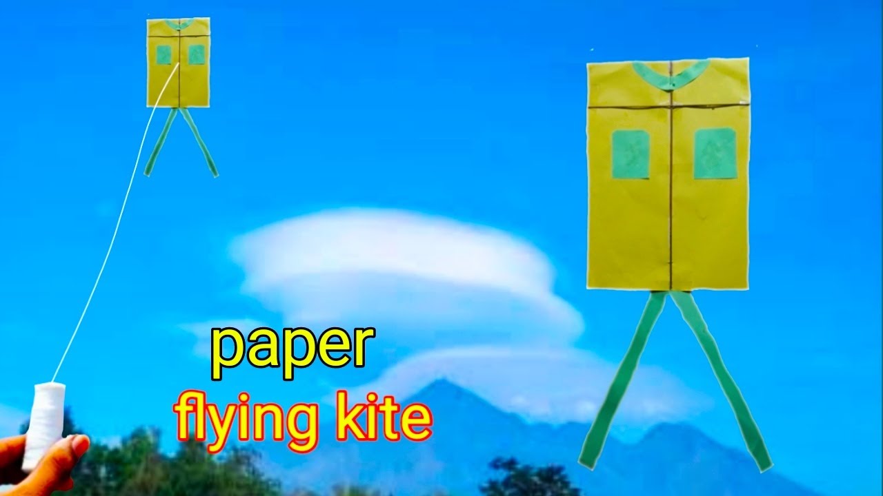 How To Make A4 Paper Flying Kite how To Make Small Kite Cara Membuat 