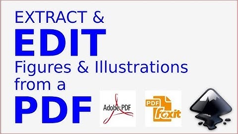 Inkscape for scientists - 24 | Extract and edit figures/ illustrations from published PDFs/ articles