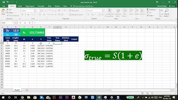 Log-Log scale plots and trend line on Excel - 3rd production Engineering - Plasticity