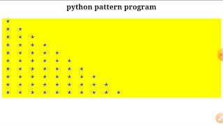 Python pattern program 1