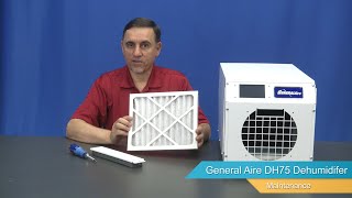 GeneralAire DH75 Dehumidifier  Maintenance