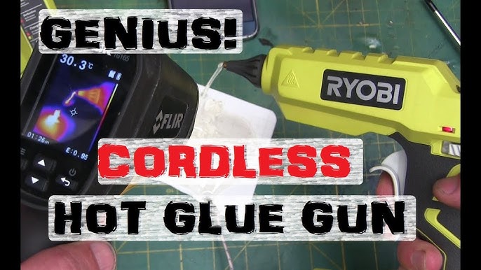 Ryobi P305 One+ 18V Lithium Ion Cordless Hot Glue Gun w/ 3 Multipurpose Glue