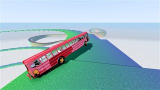 buses vs giant stairs,cars on deadly stiars,cars vs crashes,beamng crashes,2024,ronaldo,messi,cars