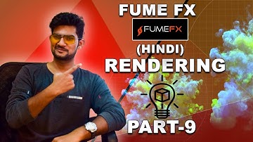 3ds max fumefx explosion tutorial part - 9 of 9 Rendering passes fire  (HINDI) || Tutomator