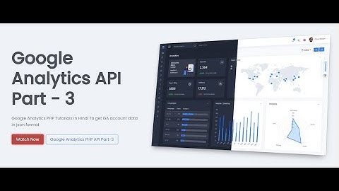 #azadeducation Google Analytics PHP API Get Data