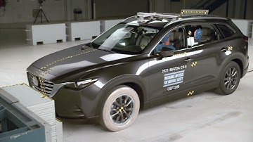 2021 Mazda CX 9 updated moderate overlap front IIHS crash test
