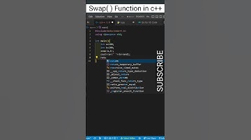 swap two numbers using swap( ) function in cpp #shorts