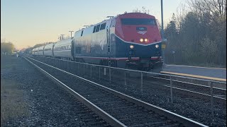 For @TCSNR_Productions VIA P98 Amtrak 108 Flying Through Port Credit With a Friendly Crew