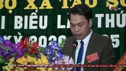 Đại hội đại biểu Đảng bộ xã Tào Sơn nhiệm kỳ 2020-2025 (19/3/2020)