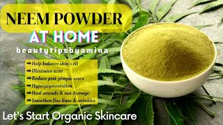 How To Make Neem Powder At Home- Neem Powder Banane ka Sabse Assan Tarika #neem #skincare #viral