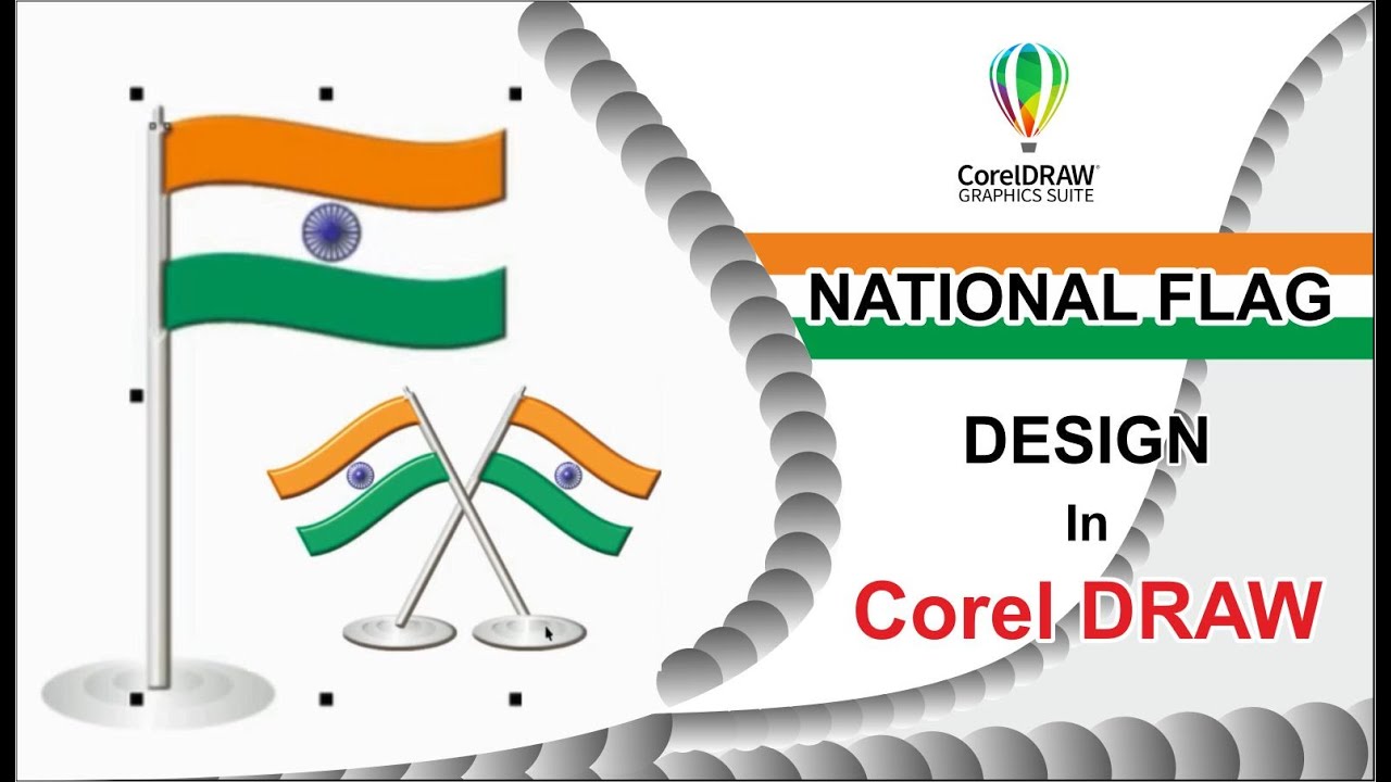 national flag design | easy flag design | flag design in corel draw 