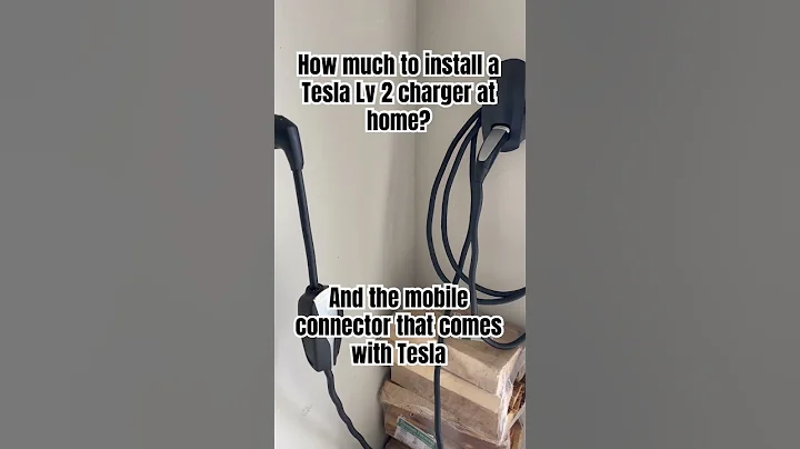 How much does it cost to install Tesla charger at your home? #shorts #tesla #automobile #teslaprice