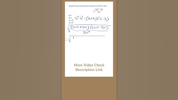 Simplifying Fractional Square Root Equation #maths #shorts #viral