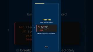 Python Break Statement Explained in 30 Seconds 🚫🔁📝