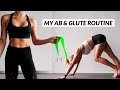 MY AT-HOME WORKOUT ROUTINE | Ab &amp; Glute focused