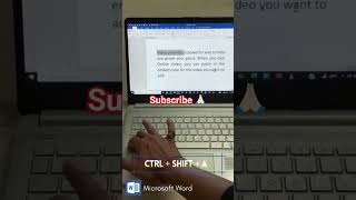 🔹Shortcut Key to Change Small to Capital Letters | Magical Trick | Want More Subscribe & Like 🙏🏻