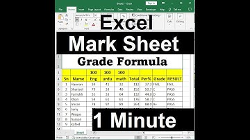 Excel Formula for Grade | Grade Formula excel YouTube #shorts