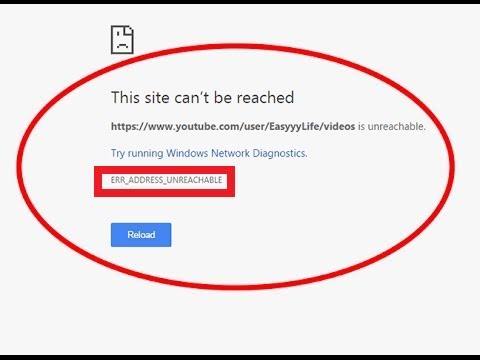 How to Fix This Site Can’t Be Reached ERR ADDRESS UNREACHABLE in Chrome