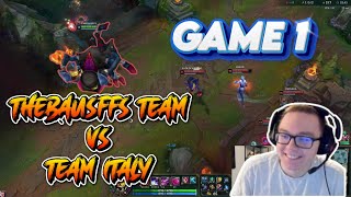 Team TheBausFfs VS Team Italy | Game 1| TheBausFfs (Cho'gath)