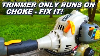 Easily fix a trimmer that won't idle