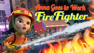 Anna Visits the Fire Statin| I Fire Truck I #annagoestowork #firefighter #kidsvisitafirefighter