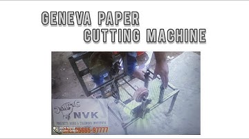 GENEVA PAPER CUTTING MACHINE