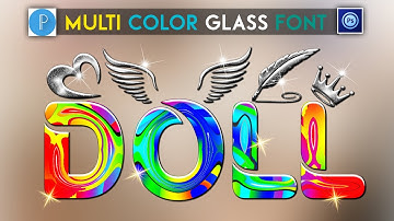 Create Glass font name editing in ps touch pixelLab Glass font editing 2022 - Zarraq Creation