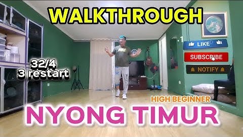 NYONG TIMUR || LINE DANCE [ walkthrough ] ☑️💖