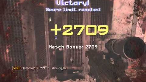 MW3 FFA GOLD MSR FINAL KILLCAM!! #1