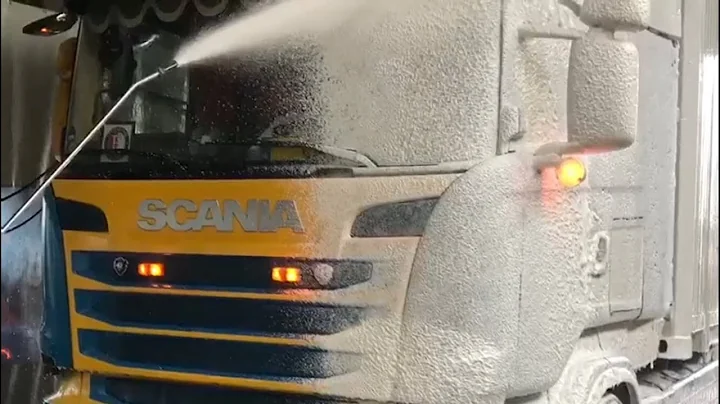 Blue & Yellow Scania Non Contact ProNano TruckWash...