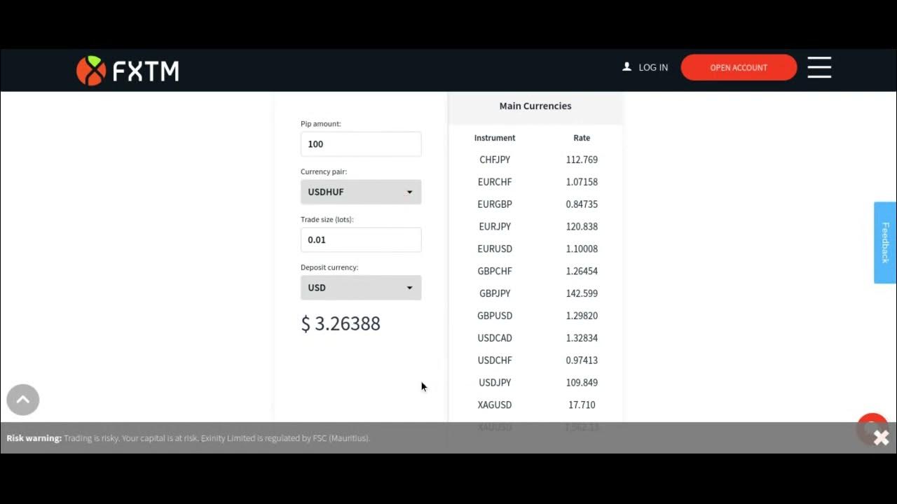 Fxtm pip calculator which one pips forex currencytrading youtube