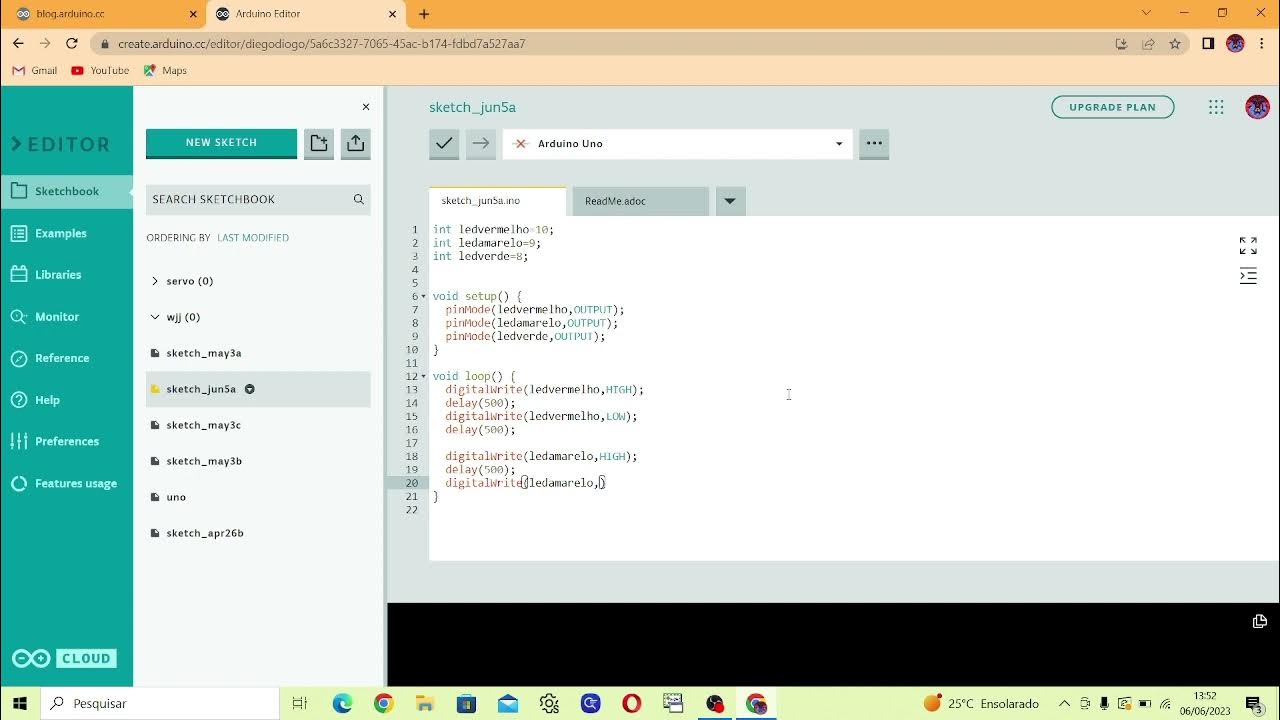 como fazer a programacao de arduino - YouTube