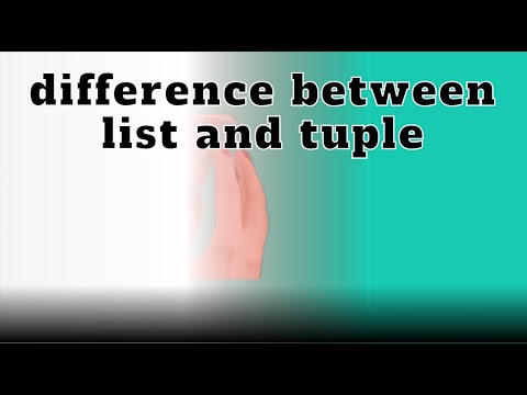 Difference between list and tuple