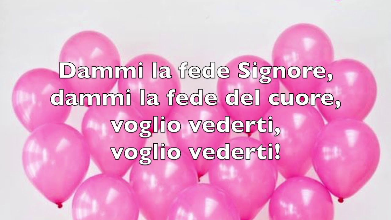apri i miei occhi signore testo