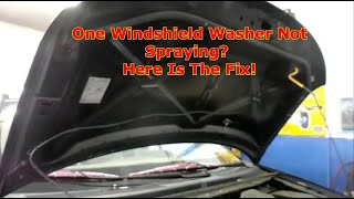 How To Repair One Windshield Washer Nozzle Not Working