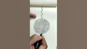 tangle art | tangle and doodles | zentangle #shorts