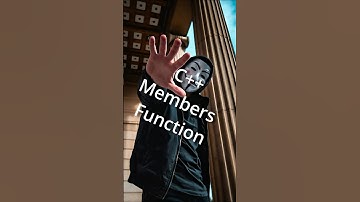 040 Members Function in C++  #cplusplus #coding