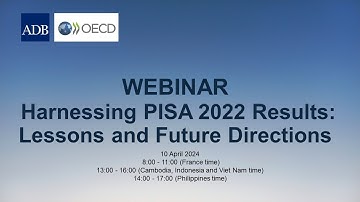 Webinar Harnessing PISA 2022 Results